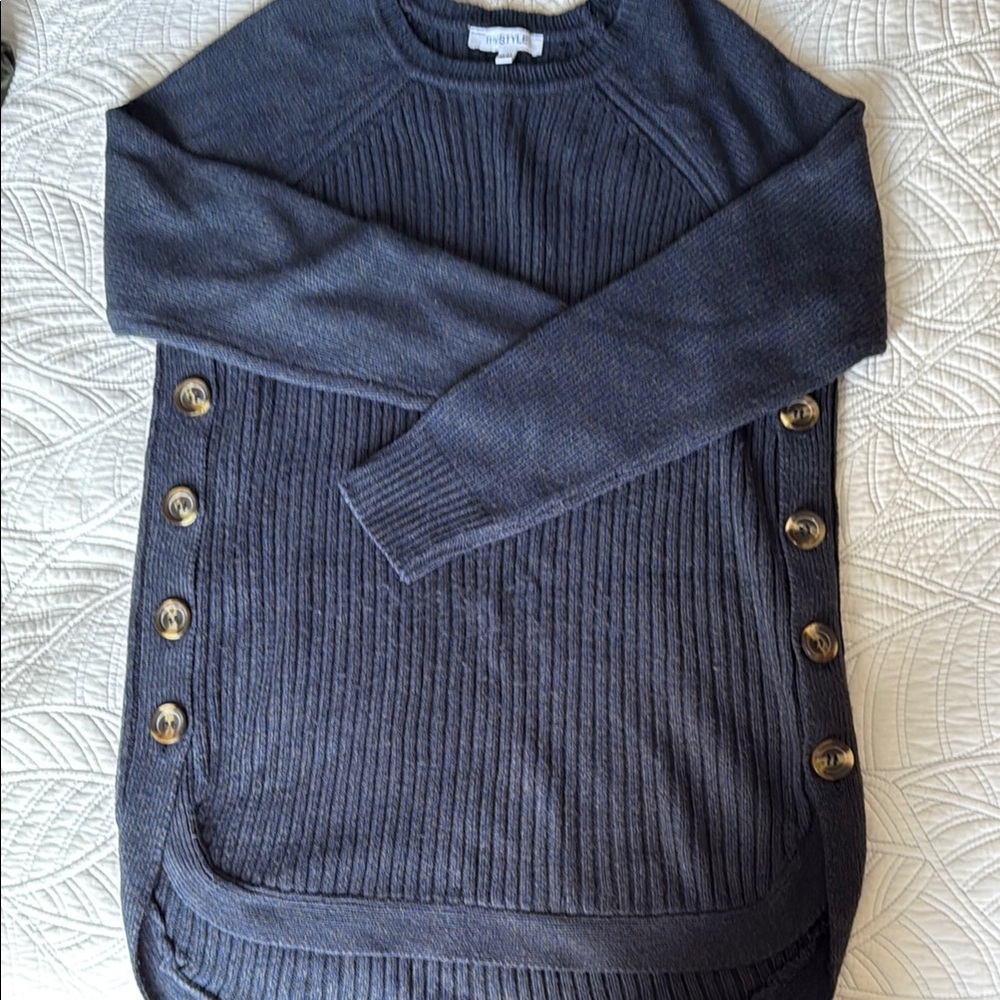 MyStyle Navy Knit Sweater